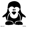 Şaşı Penguen Geçici Dövme Şablonu