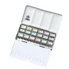 Schmincke Horadam Aquarell Taş Tablet Sulu Boya Seti Tam Tablet 18 Renk Metal Kutu