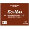 Scrikss Dolma Kalem Kartuşu 6lı Kutu KAHVERENGİ