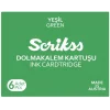 Scrikss Dolmakalem Kartuşu 6lı Kutu YEŞİL