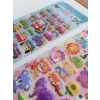 Sevimli hayvan ve taşıtlar 3D Kabartmalı Sticker Çıkartma seti