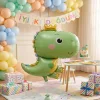 Sevimli Kral Dinozor Retro Folyo Balon