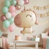 Sevimli Pastel Unicorn Figürlü Folyo Balon