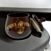 Sherlock Holmes El Yapımı Seramik Pipo Tutun Kavanozu Kahve Small