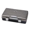 Silver Match Seyahat Tipi Puro Kutusu Humidor Metalik Gri 10s