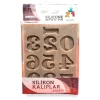 Smarta Silicone Moulds Silikon Epoksi ve Polimer Kil Kalıbı NUMBERS