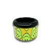 Smiley Desen Metal Mini Sigara Küllüğü Sarı 8cm