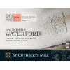St. Cuthberts Mill Saunders Waterford Sulu Boya Defteri Blok Sıcak Baskı - Düz Doku 300 gr. 26x36 cm. 20 Yaprak