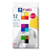 Staedtler Fimo Soft Polimer Kil Seti 12 Renk x 25 gr. Basic (Ana) Renkler