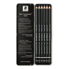 Staedtler Mars Lumograph Black Dereceli Kalem Karakalem Eskiz Çizim Seti 6lı Metal Kutu