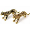 Swaroski Taşlı Leopar Figürü Tekli Alk5761