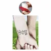 Tek Aşk Tattoo Geçici Dövme Şablonları Kına Kalıpları