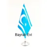 Tekli Türkmen Masa Bayrağı