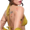 Toptan 10 Adet Spray Tattoo Paketi 54 adet şablon hediyeli