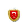 Türk bayrağı-Beşgen Flama 15x16 cm (Saten)
