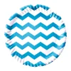 Turkuaz Zigzag Karton Tabak 23cm