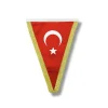 Üçgen Türk Bayrağı 20x30 (Simli)