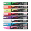 Uni Chalk 1.8-2.5 mm Yuvarlak Uç Su Bazlı Sıvı Tebeşir Kalemi Seti 8 Renk