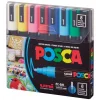 Uni Posca PC-5M 1.8-2.5 Su Bazlı Boyama Markörü Seti Ana Renkler 8 RENK