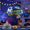 Uzay Temalı Astronot Figürlü Happy Birthday Folyo Balon