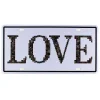 Vintage Metal Plaka Love 15x30