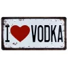 Vintage Metal Plaka Vodka 15x30