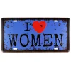 Vintage Metal Plaka Women 15x30