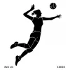 Voleybol Smaç Geçici Dövme Şablonu