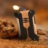 Windproof Rüzgar Geçirmez Puro Çakmak ve Kesici Seti Copper
