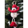 Yılbaşı Kardan Adam Pelüş Asma Süs Desenli 15cm