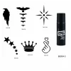 Yıldız Ve Karga Geçici Sprey Dövme Seti Spray Tatto