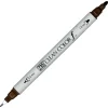 Zig Clean Color f Çift Uçlu Kalem 062 Dark Brown