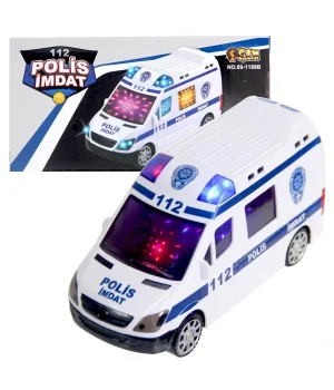 112 Polis İmdat 3D Işıklı Sesli Polis Aracı