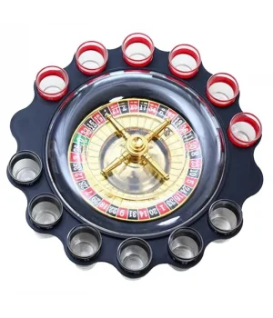 12Li Shot Bardaklı Rulet Oyunu Siyah Alk2547