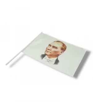 30x45 cm Sopalı Kumaş Atatürk Posteri