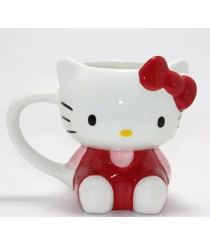 3D Hello Kitty Tasarımı Porselen Kupa Bardak Alk4513