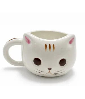 3D Kedi Tasarımlı Kabartmalı Kupa Bardak Alk5030