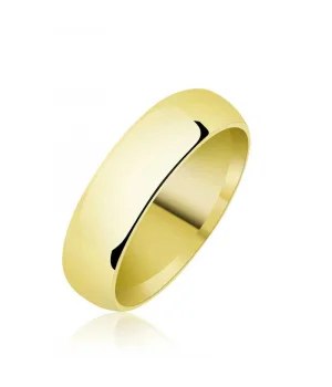 5 mm Düz Bombeli Gold Gümüş Alyans