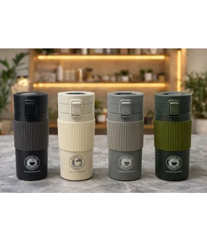 500 Ml Paslanmaz Çelik Termos Dereceli Mug - Sızdırmaz Kapaklı Çift Katmanlı Dereceli Termos  Alk4627