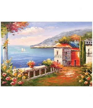 500 Parça Bahçe ve Deniz Puzzle