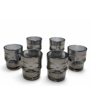 6Lı Kurukafa Cam Shot Bardağı Alk5115