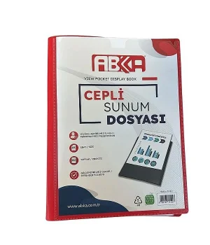 Abka Sunum Dosyası Önü Cepli A4 60Lı (1.22.03.005)***