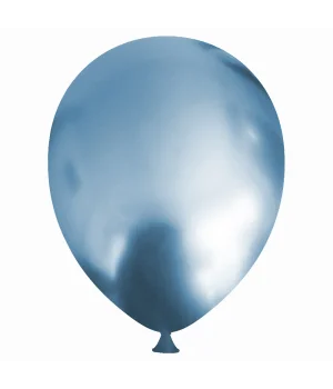 Açık Mavi Krom Balon 12