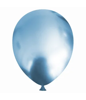 Açık Mavi Krom Balon 5