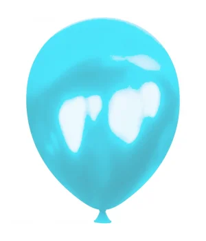 Açık Mavi Metalik Balon 12