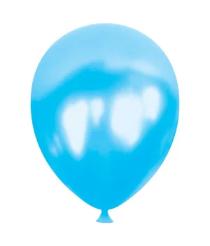 Açık Mavi Metalik Balon 5