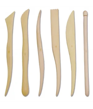 Ahşap Ebeşuar Modelaj Seti 6 Parça 15 cm.