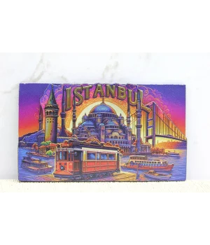Ahşap İstanbul Temalı Magnet Alk4359
