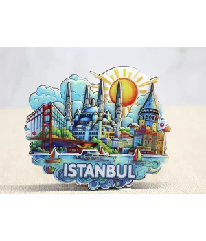 Ahşap İstanbul Temalı Magnet Alk4600
