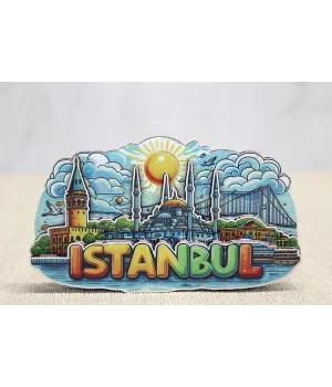 Ahşap İstanbul Temalı Magnet Alk4601